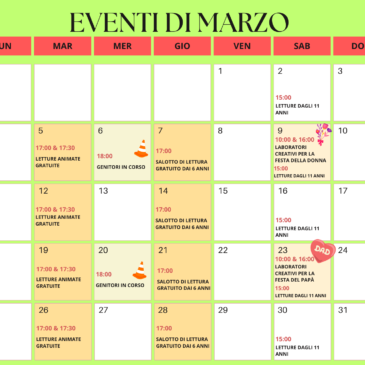 Calendario degli Eventi di Marzo